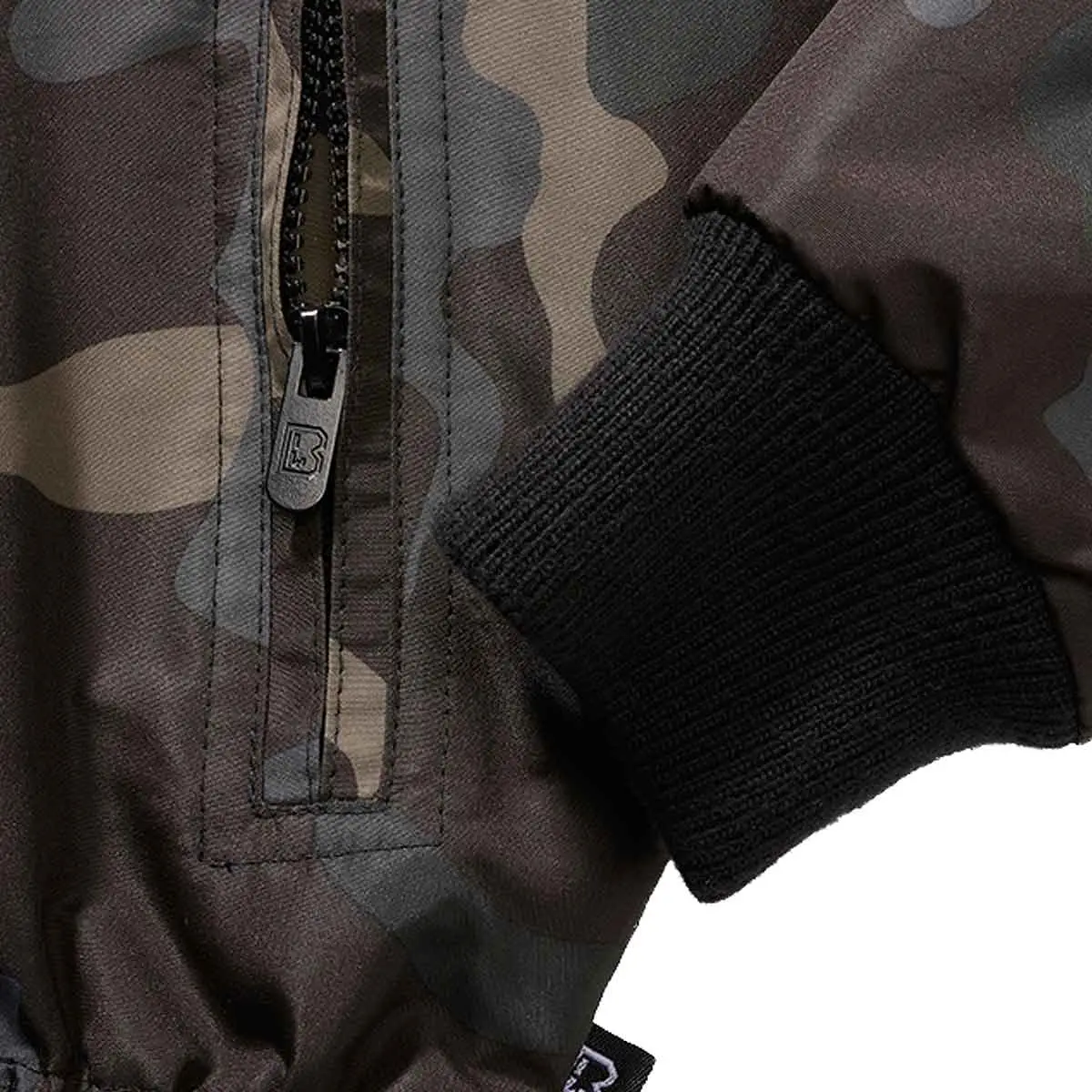 Kinder Windbreaker Frontzip darkcamo