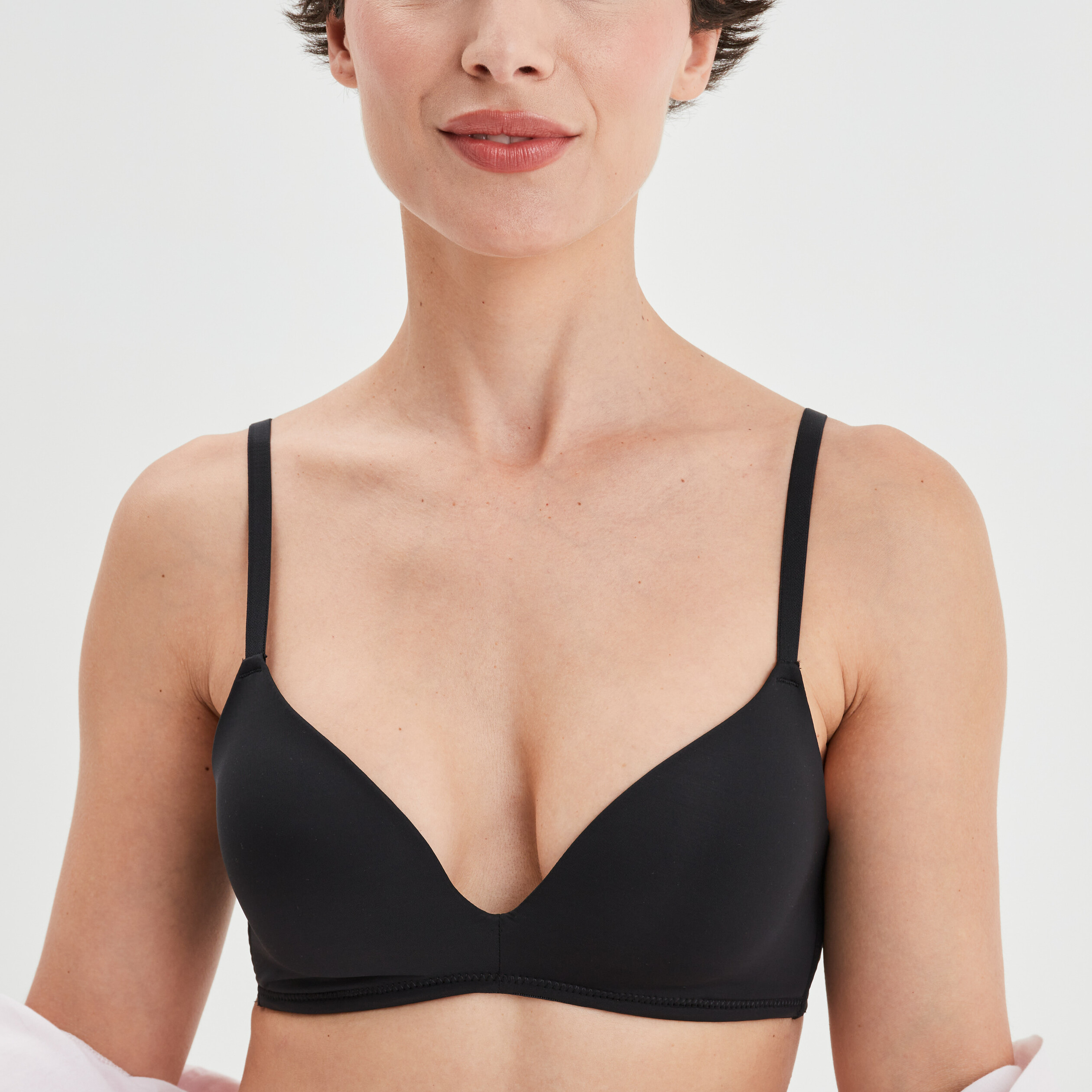Soutien-gorge triangle microfibre noir femme | La Halle