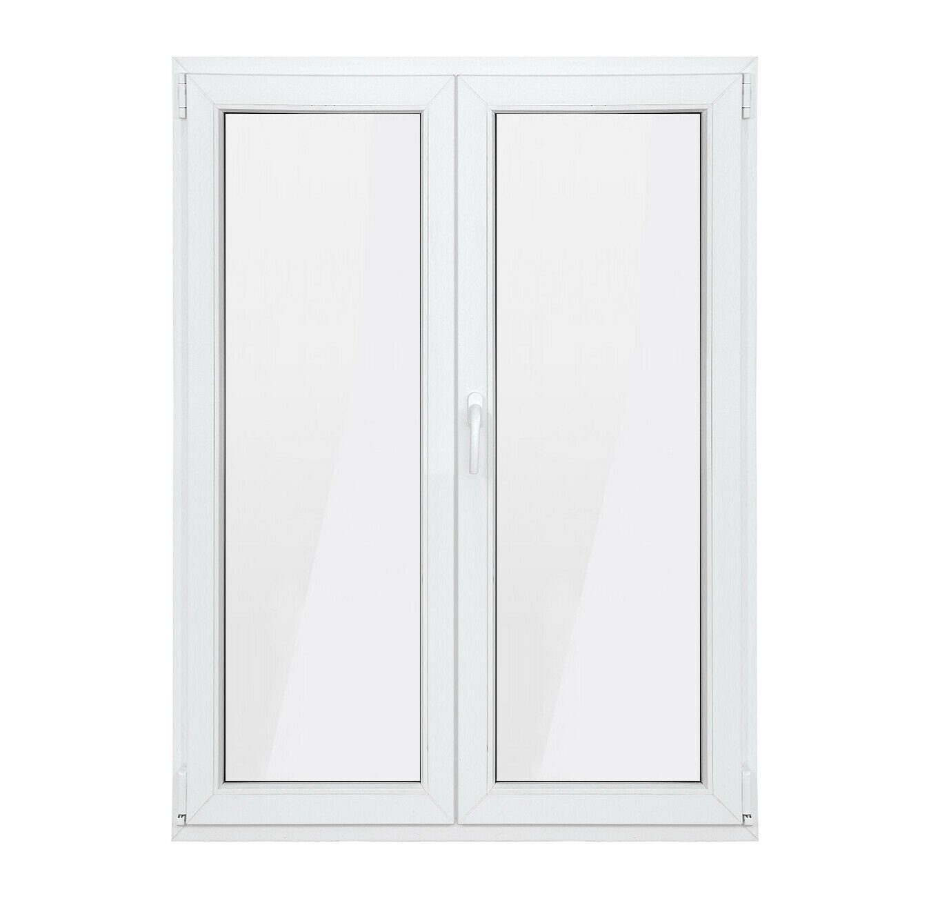SN DECO GROUP Kunststofffenster Fenster 2 Flügel, 1000x1200, 2-fach Verglasung, weiß, 70 mm Profil, (Set), RC2 Sicherheitsbeschlag, Hochwertiges 5-Kammer-Profil