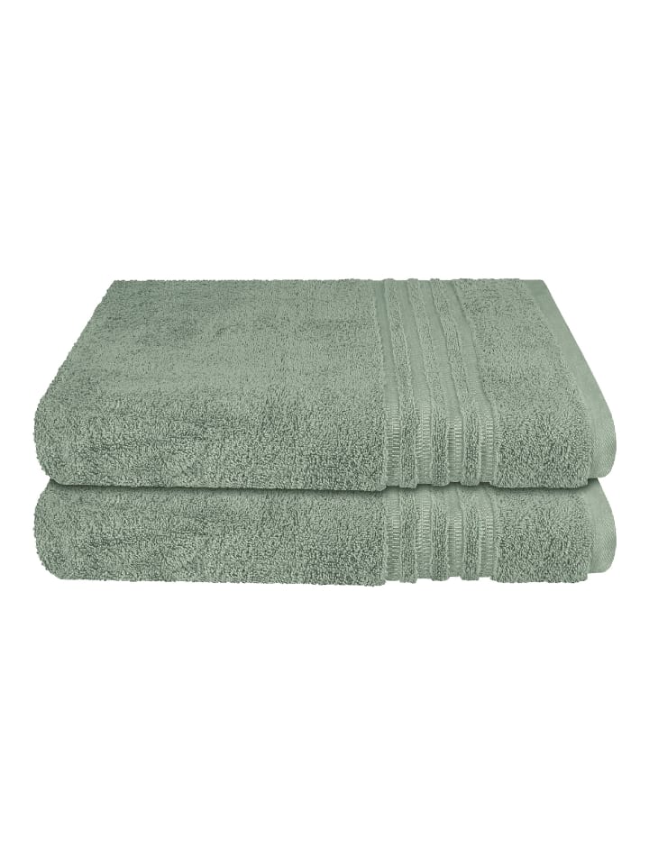 Schiesser Duschtuch Milano im 2er Set in Hellgrün günstig kaufen onesize