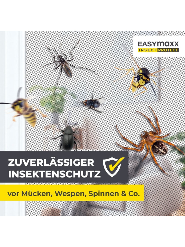EASYmaxx EASYmaxx Insect Protect - Teleskop-Insektenschutzgitter - anthrazit - 2er-Set günstig kaufen onesize