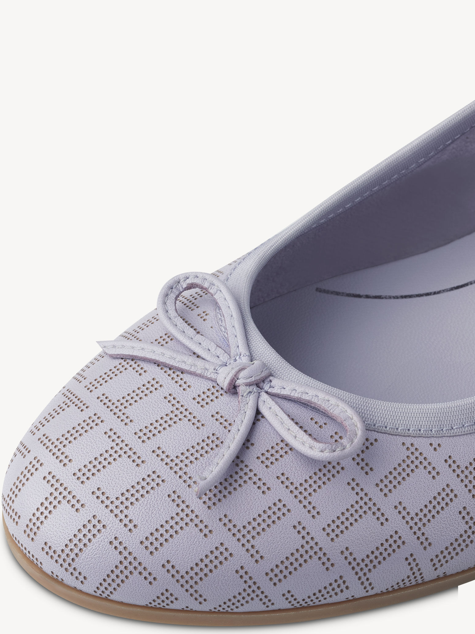 Ballerine en cuir - mauve