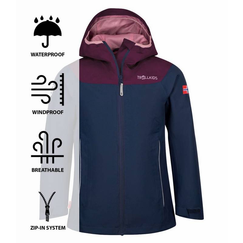 Trollkids Bergen Regenjacke Mädchen