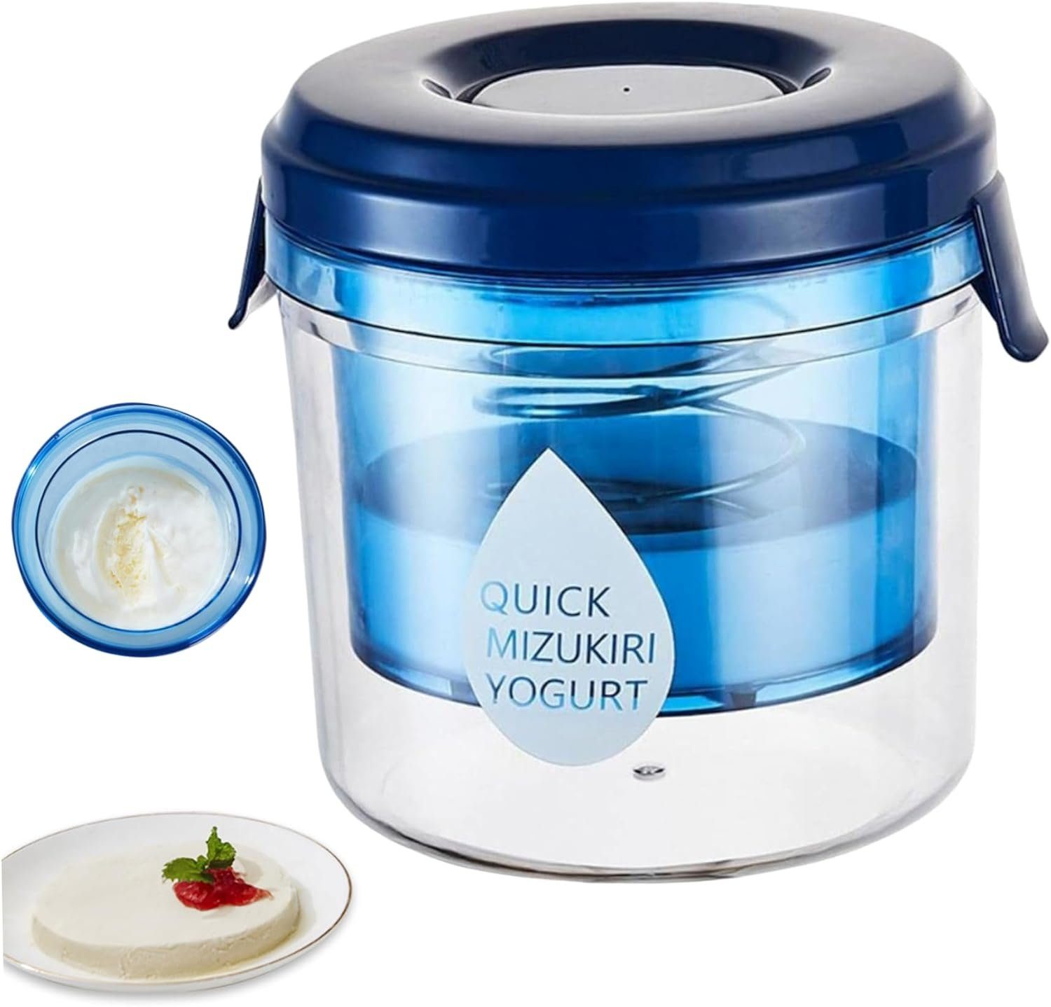 Yunnker Joghurtgläser Joghurthersteller Sieb Griechisch Joghurthersteller, (1-tlg), wiederverwendbarer Waschmaschinen Joghurtsieb Sojabohnen Milchkäse