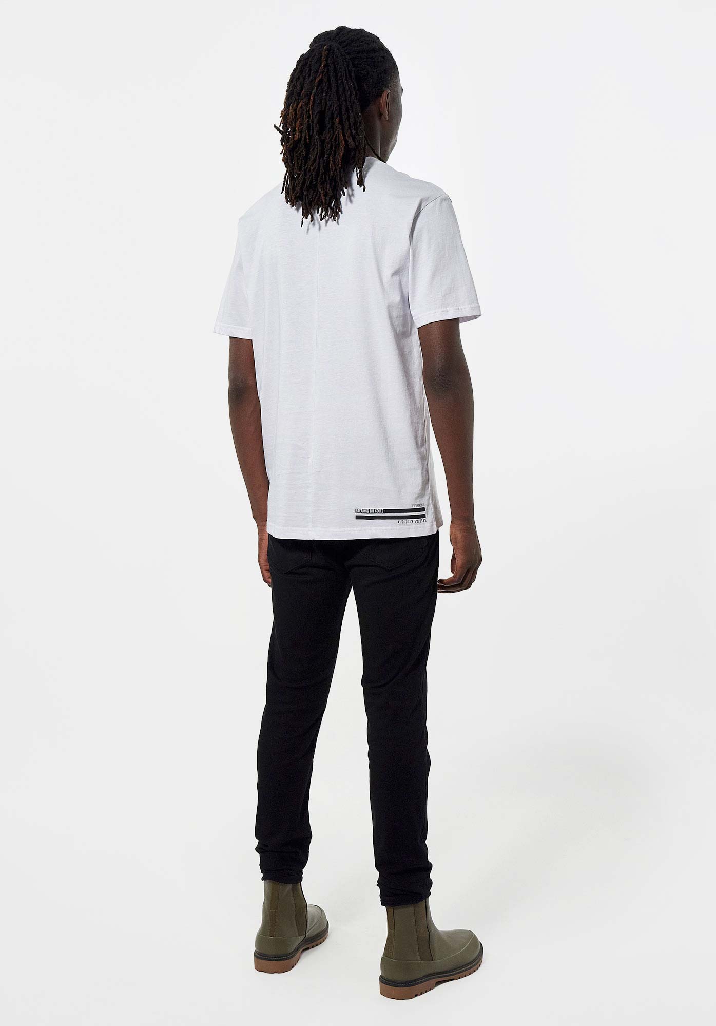 PARY   T-shirt blanc Homme en 100% coton bio
