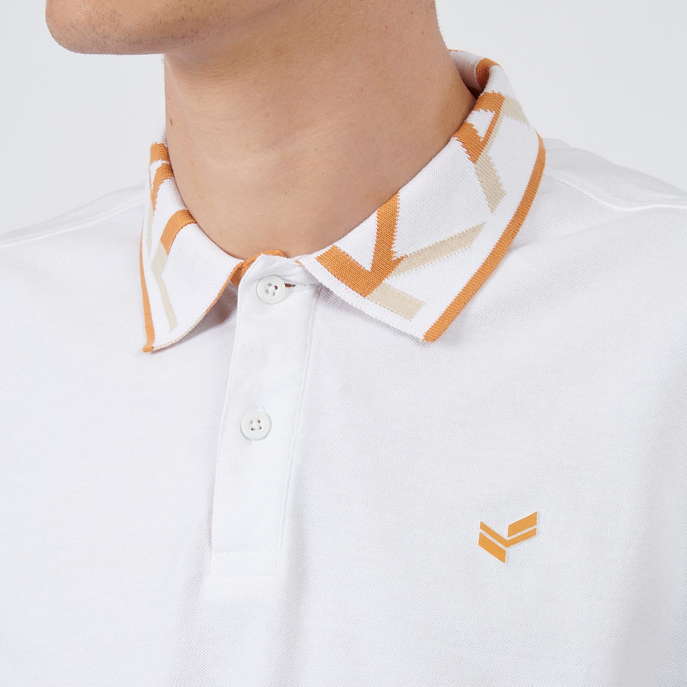 NOAH   Polo blanc homme 100% coton