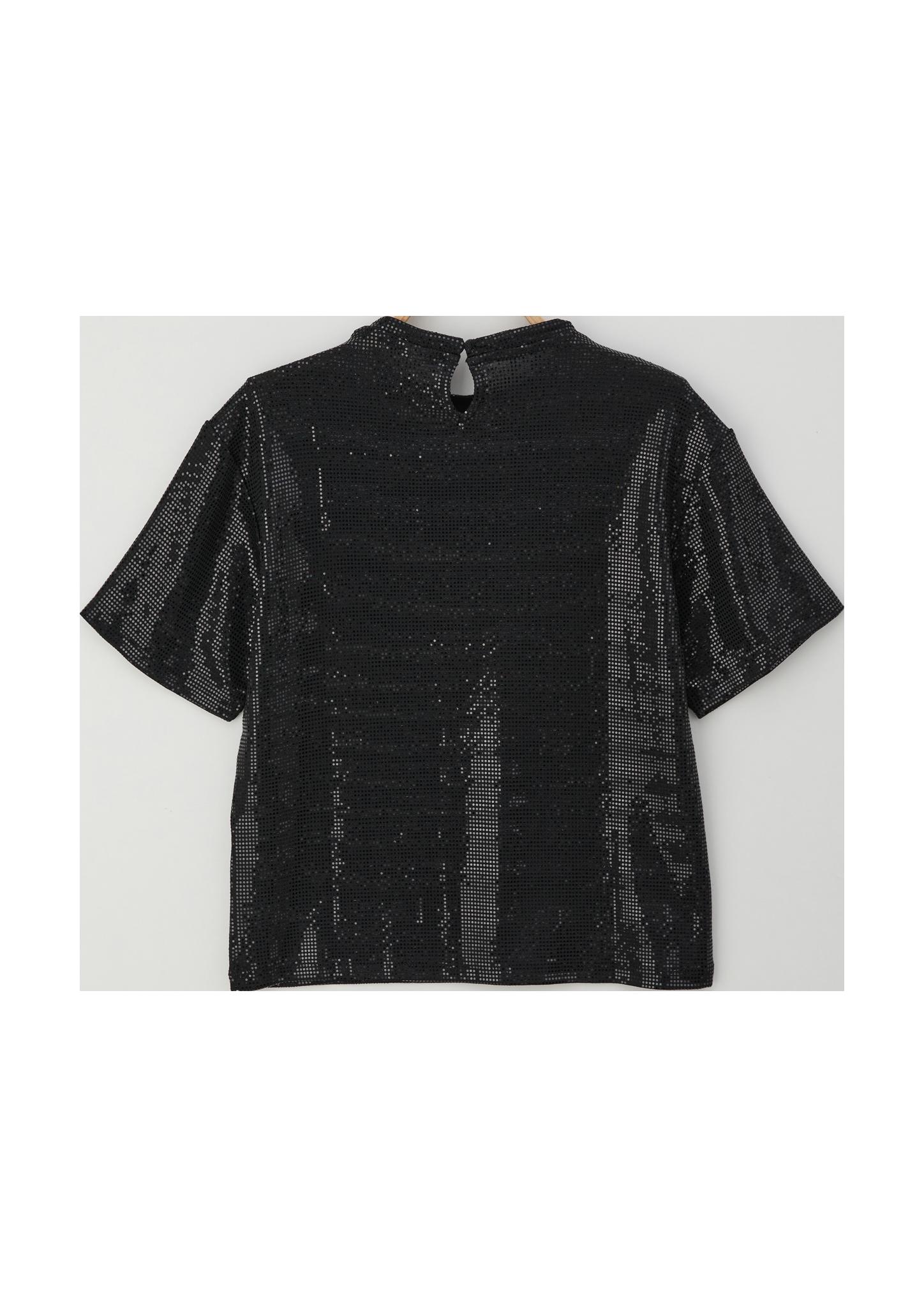Pailletten-Shirt im Boxy Fit  2140574-9999