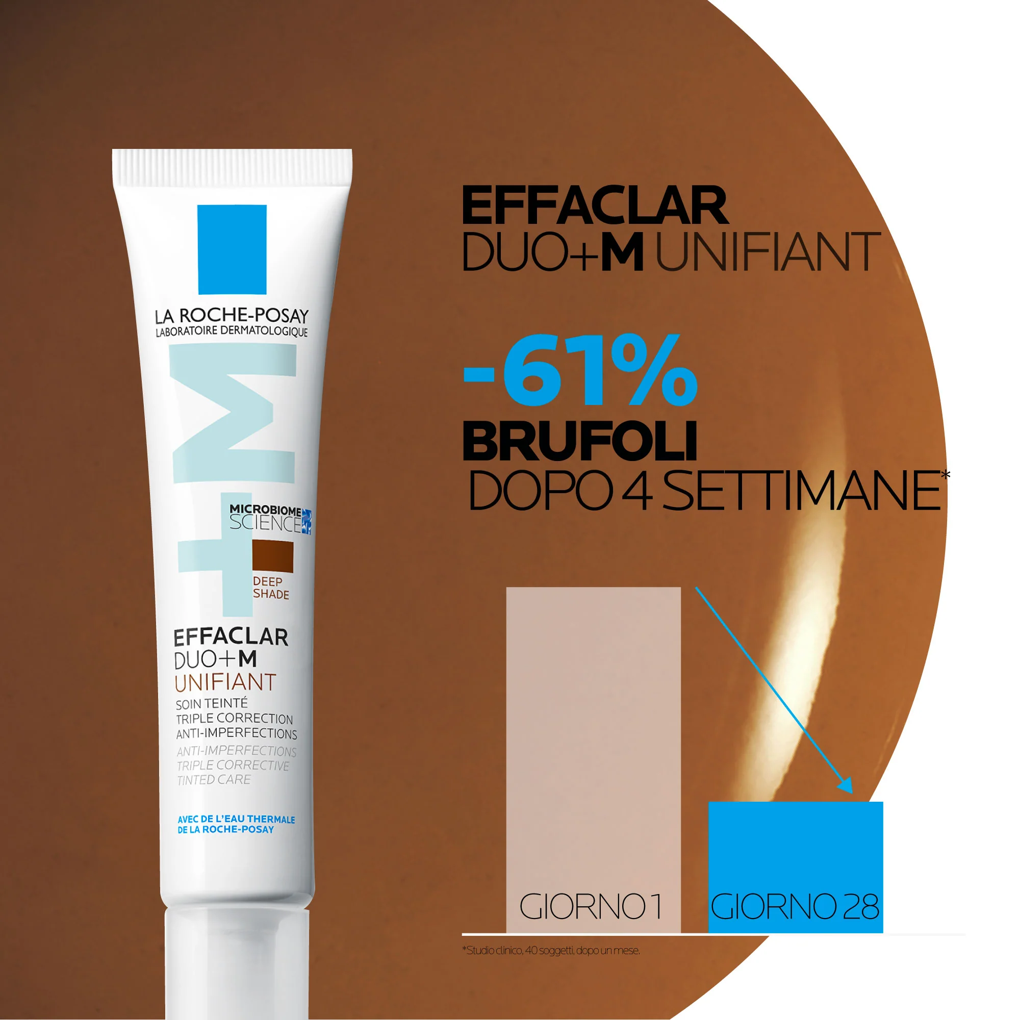 Effaclar Duo+M Unifiant – Korrigierende, ausgleichende und reinigende Pflege – Getönte Gesichtscreme gegen Unreinheiten