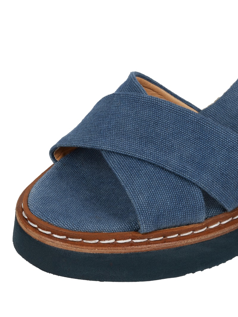 Wedges aus Textil Modell 'Bonnie' in blau