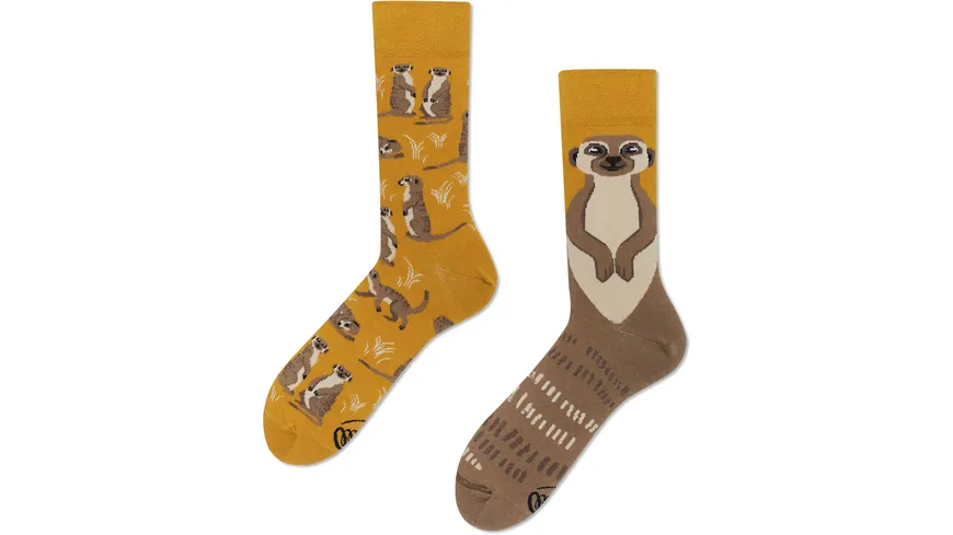MANY MORNINGS Unisex Socken The Meerkat The Meerkat