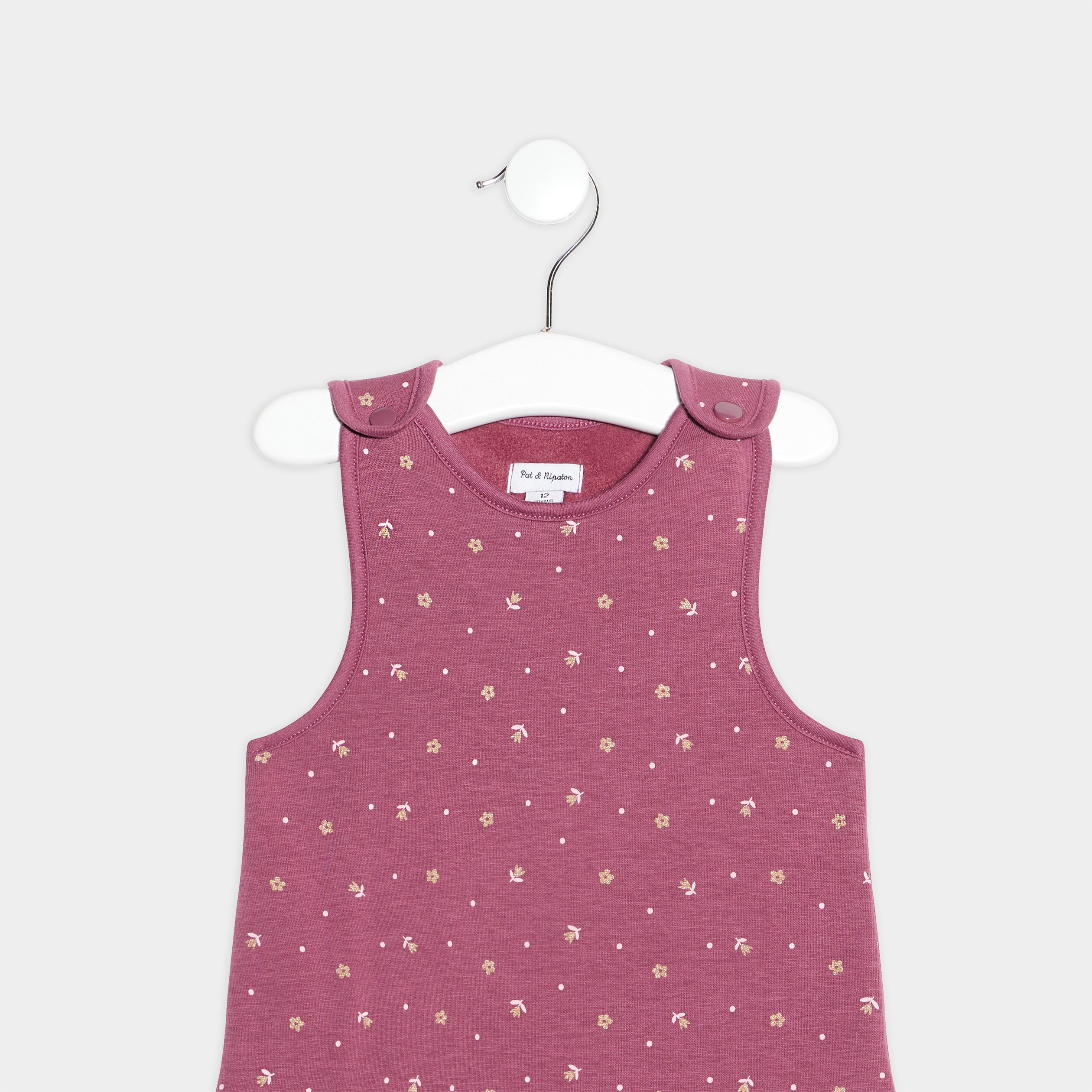 Robe droite sans manches prune bébé fille | La Halle