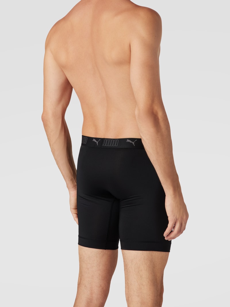 Boxershorts mit elastischem Logo-Bund im 2er-Pack Modell 'Sport' in schwarz