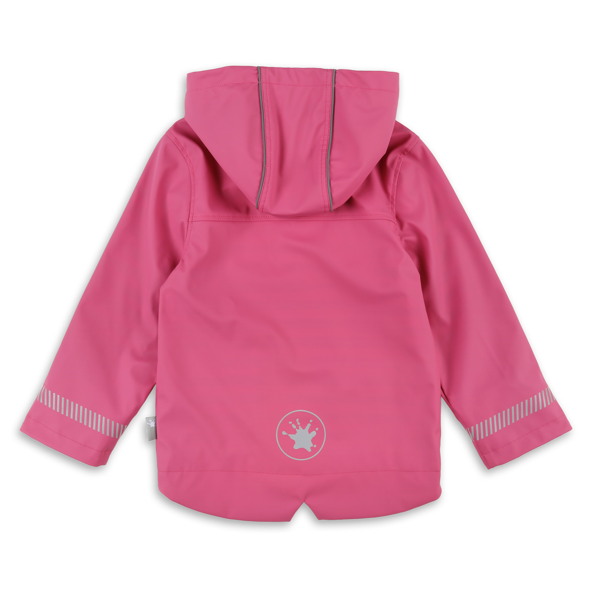 Pinkfarbene Regenjacke, mit Baumwolle gefüttert