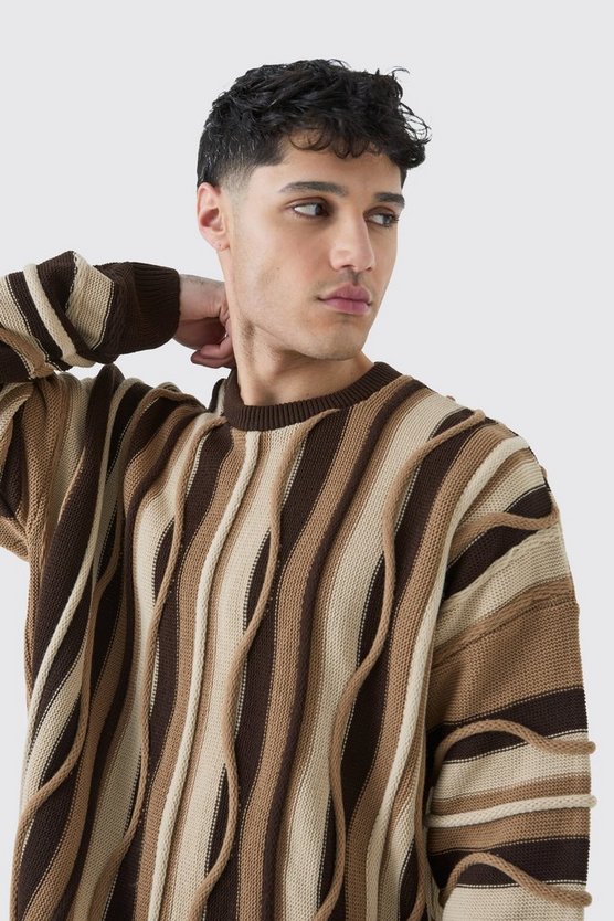 Oversize Jacquard-Pullover