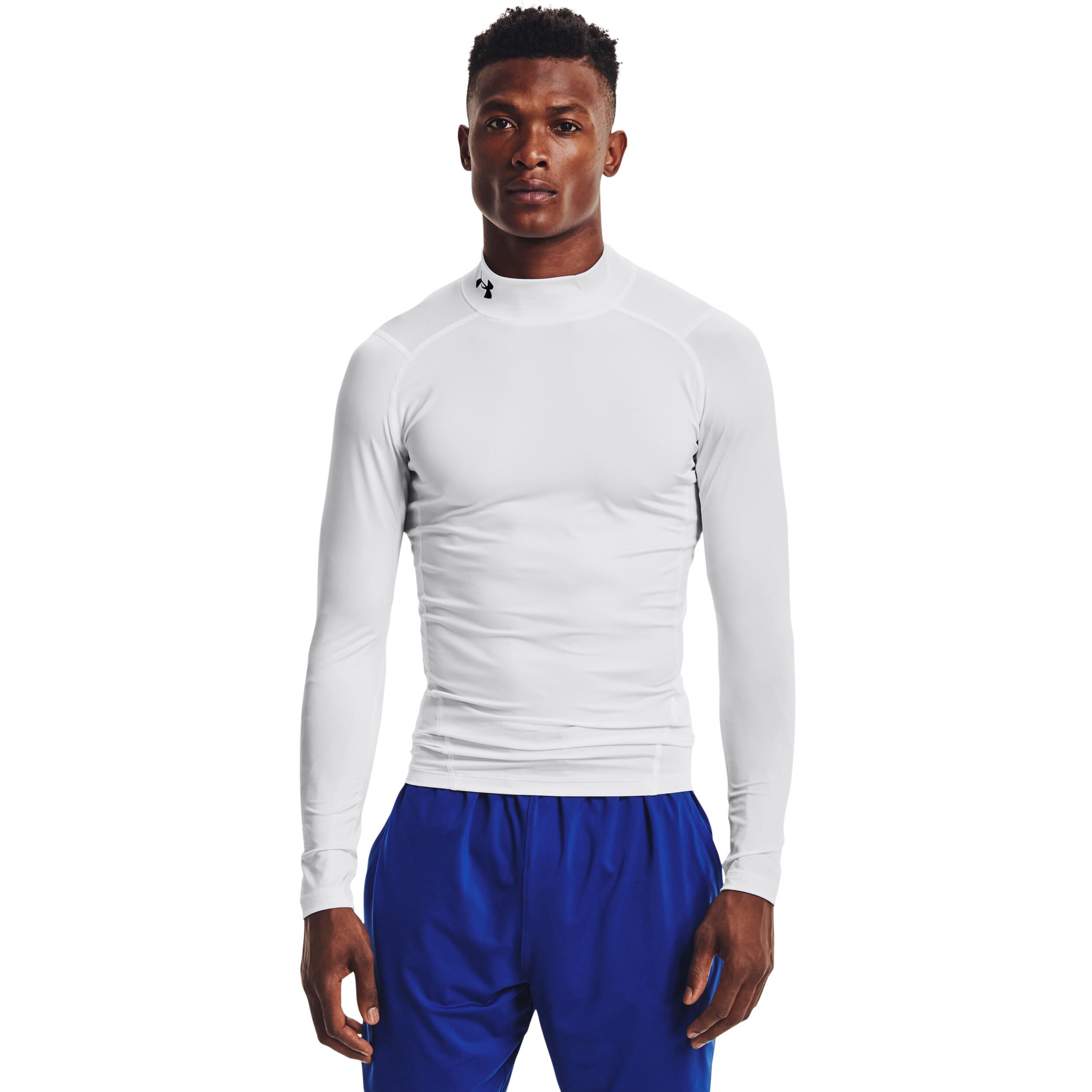 Heatgear Comp Mock Longsleeve Herren - Weiß