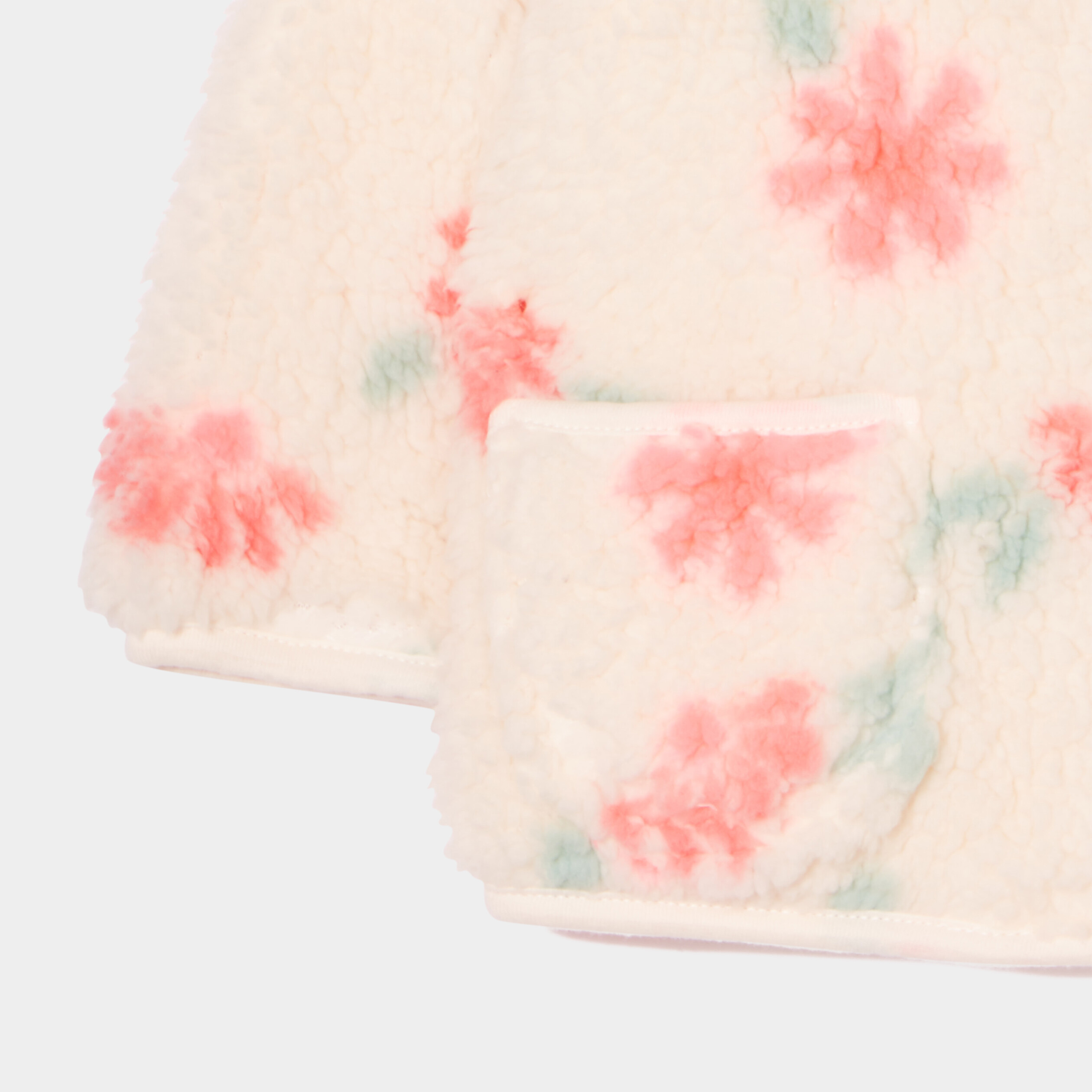 Veste zippée imitation laine de mouton creme bébé fille | La Halle