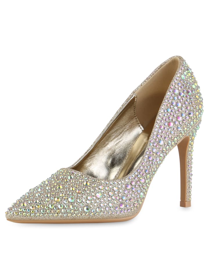 VAN HILL High Heels Ann in Gold günstig kaufen