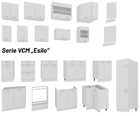 VCM Unterschrank Küchenschrank B 60 cm Unterschrank Schublade Esilo
