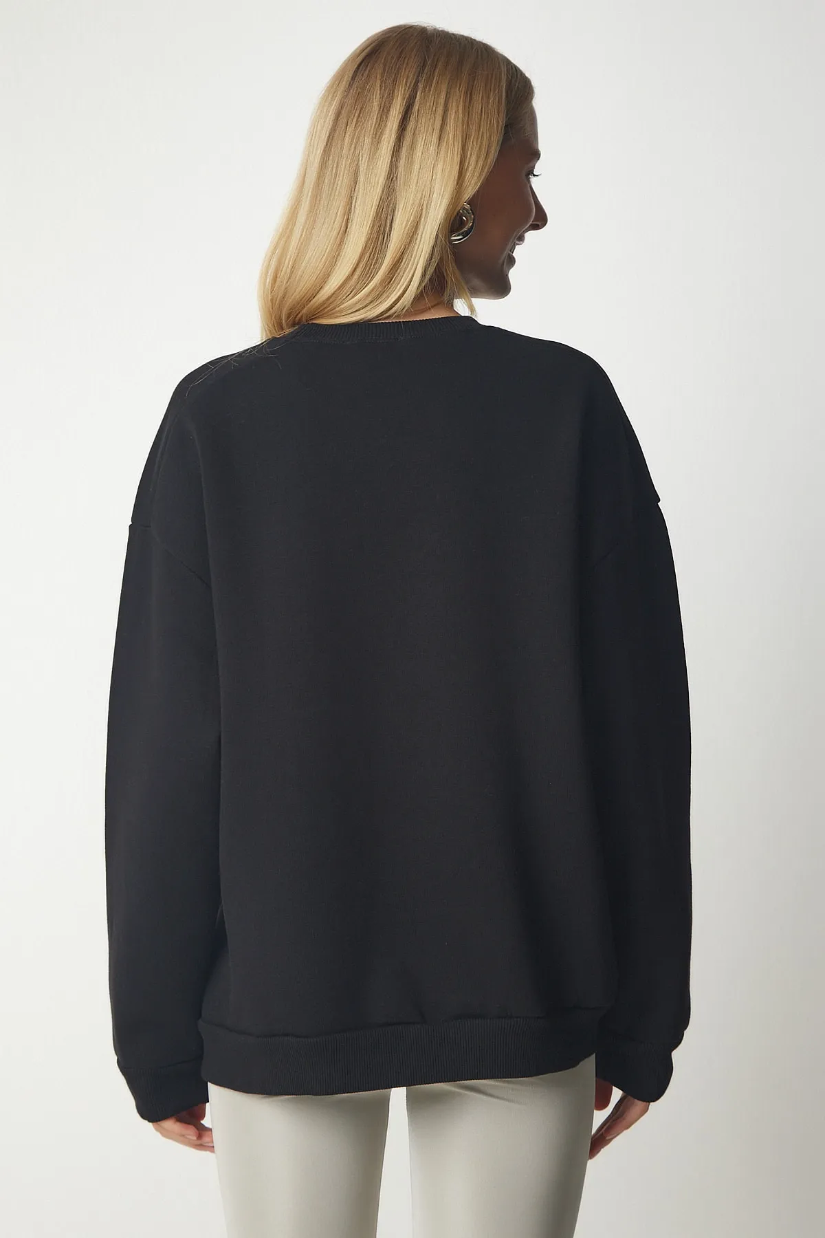 Happiness İstanbul  Sweatshirt - Schwarz - Regular Fit