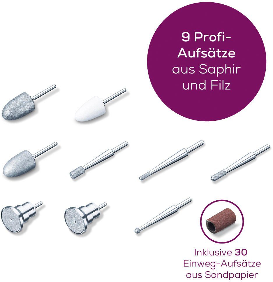 BEURER Ersatzschleifkörper MP 100 Aufsatz Set