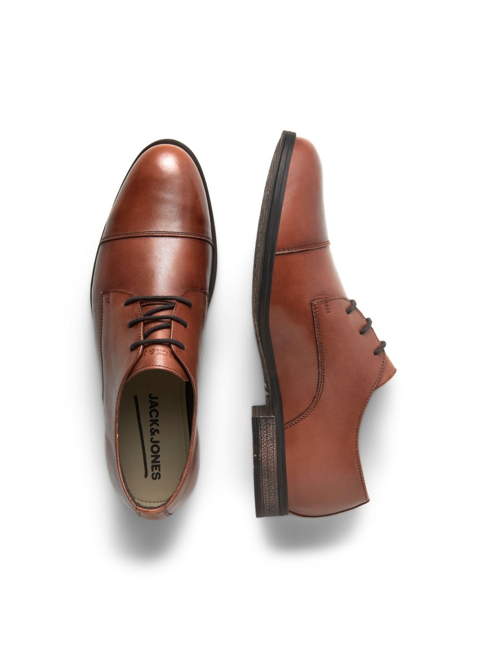 JACK & JONES Freizeit Schnürer braun JFWRAYMOND LEATHER NOOS