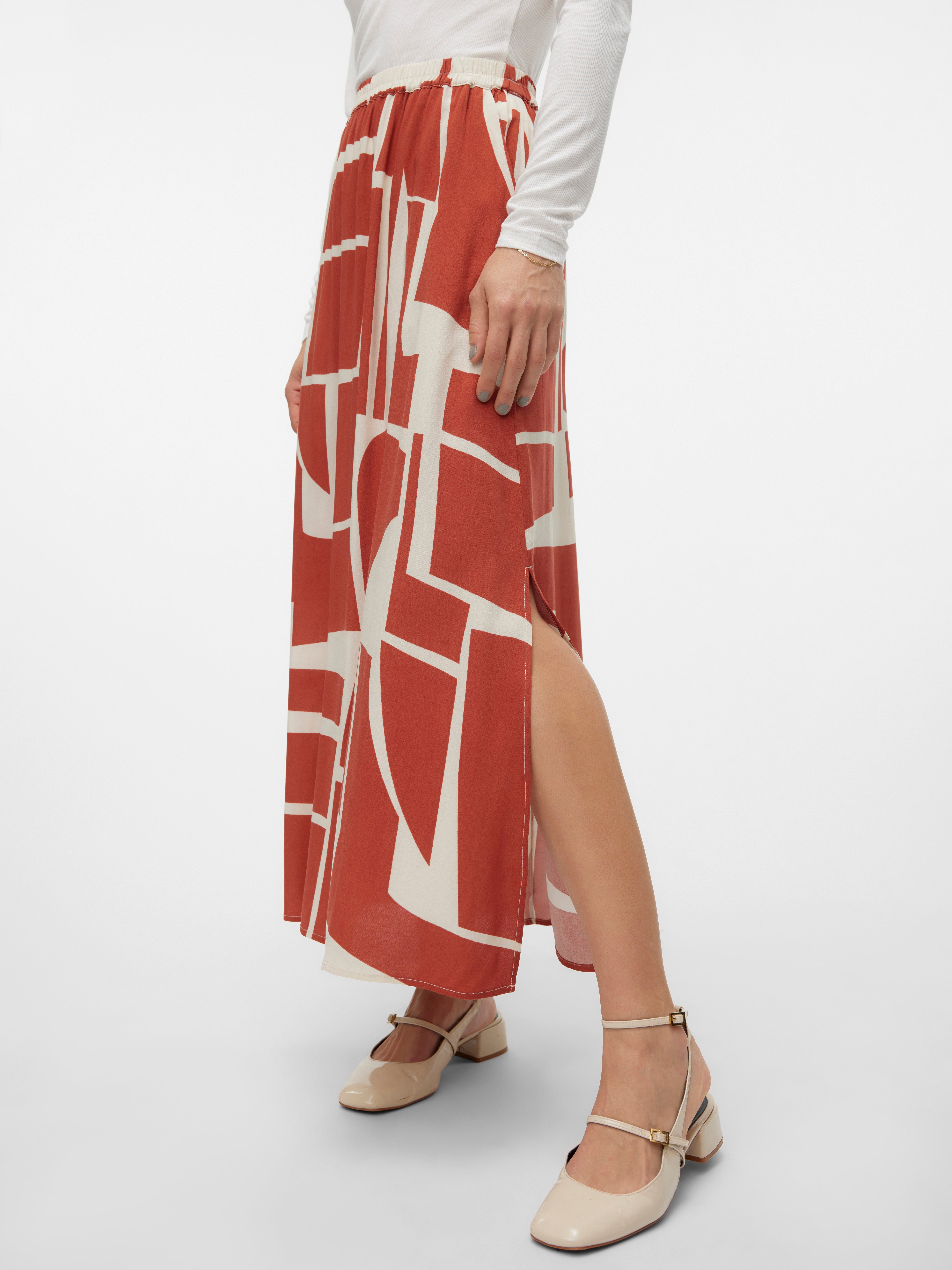 VMEASY Hohe Taille Langer Rock