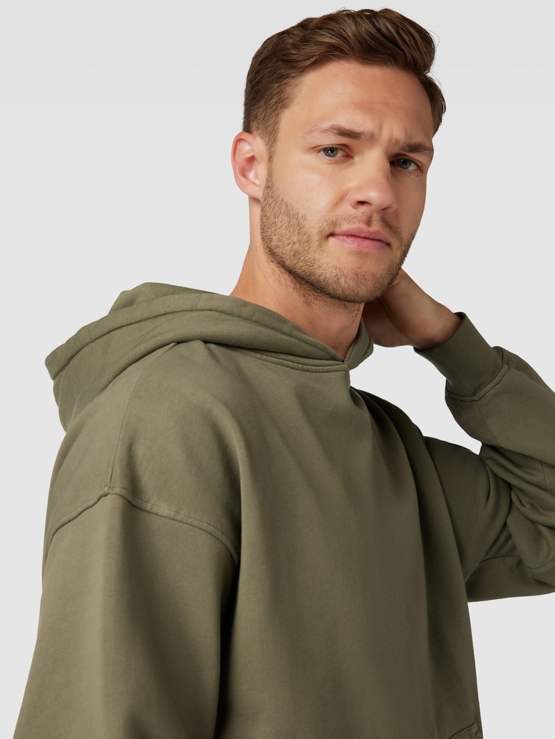 Oversized Hoodie aus Bio-Baumwolle in khaki