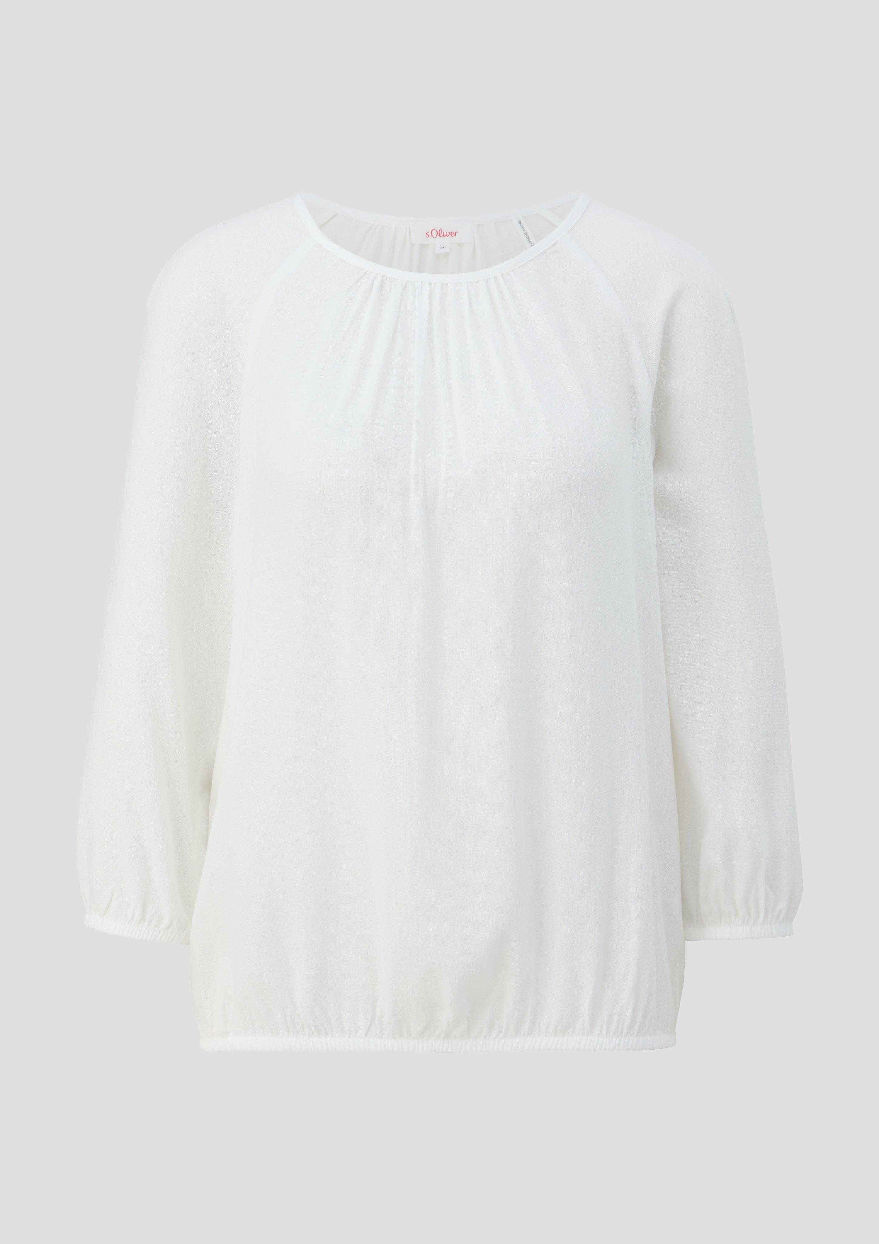 Jacquard-Bluse aus reiner Viskose  2145166-0210