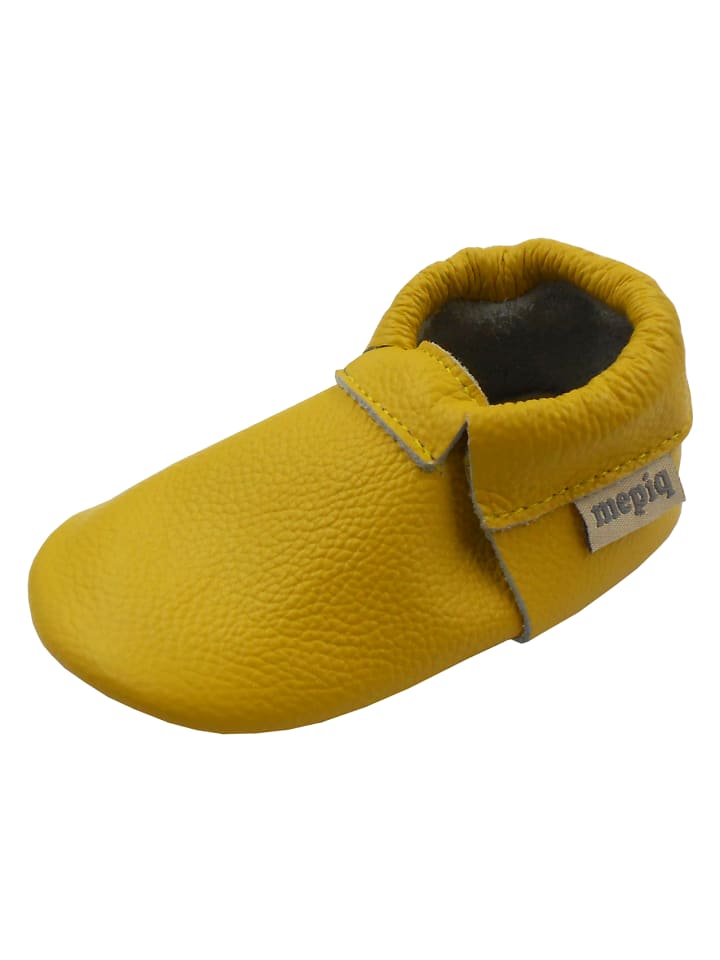 Yalion Baby Leder-Krabbelschuhe in Gelb günstig kaufen
