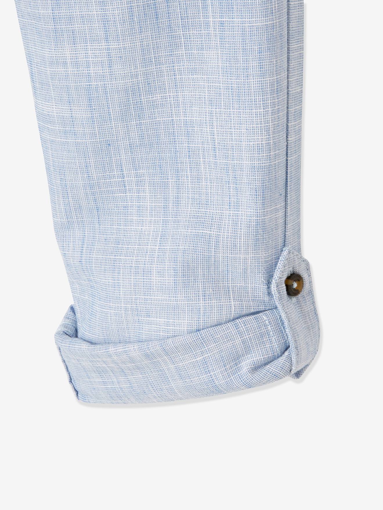 Vertbaudet Jungen 3/4-Hose, Beinlänge verstellbar Oeko-Tex - beige meliert