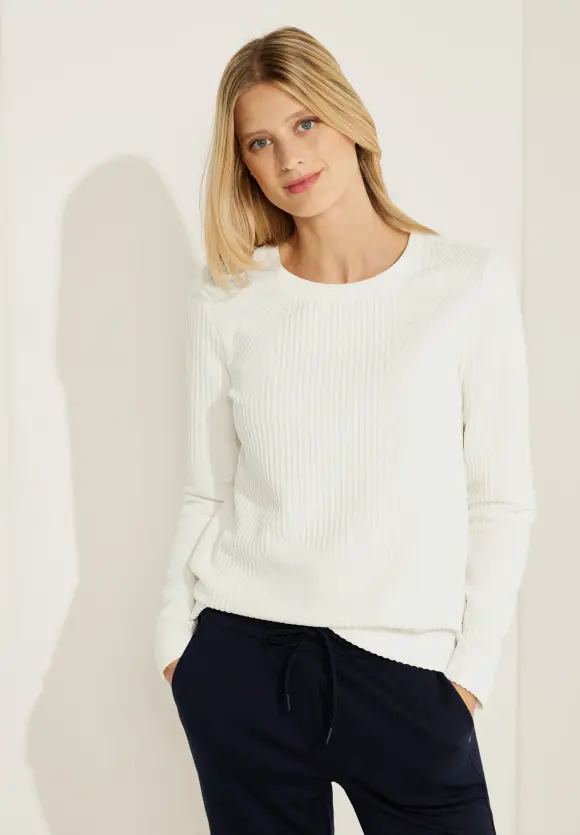 CECIL Langarmshirt mit Struktur