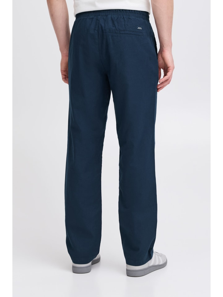 BLEND Leinenhose in Blau günstig kaufen
