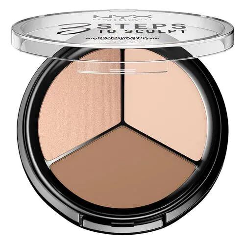 NYX 3 Steps To Sculpt Fair Contour Palette