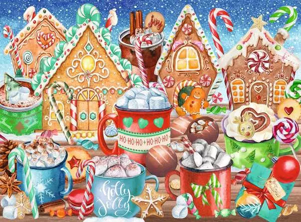 Kinderpuzzle ab 8 Jahren - Süße Weihnachten - 200 Teile