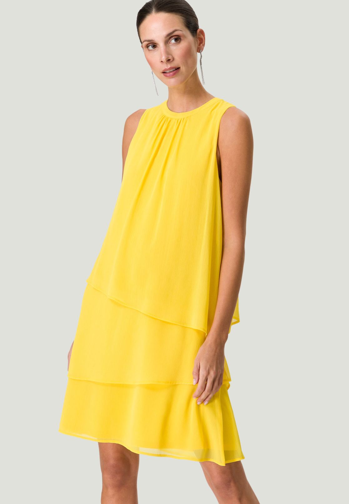 Stufenkleid mit Lagen Look