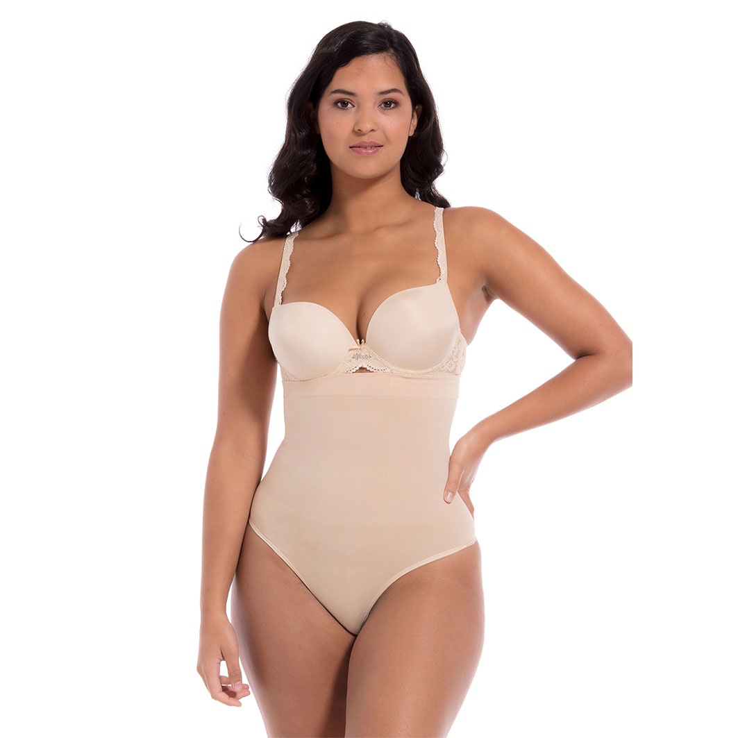 Hight Waist Comfort Thong Latte