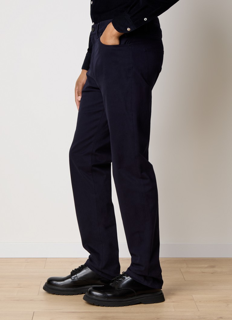 Pantaloni chino Moncler Slim Fit cu buzunare laterale