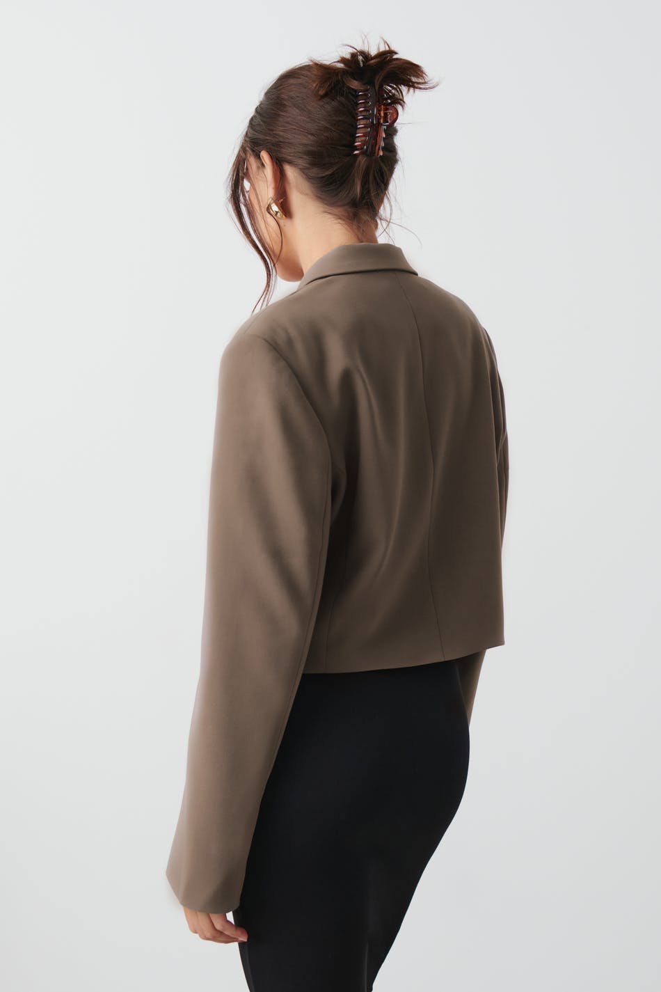 Boxy cropped blazer