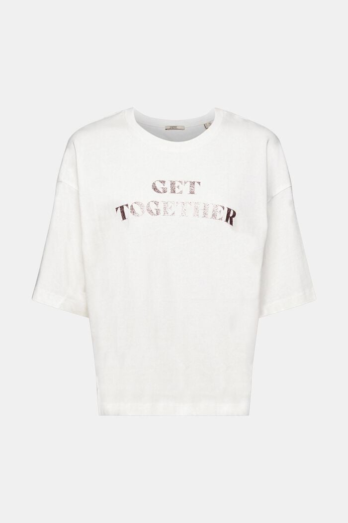 T-Shirt mit Glitzerprint