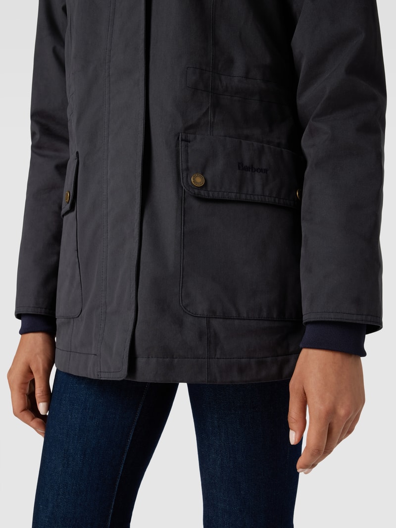 Jacke mit Eingrifftaschen Modell 'BUTTERCUP' in marineblau