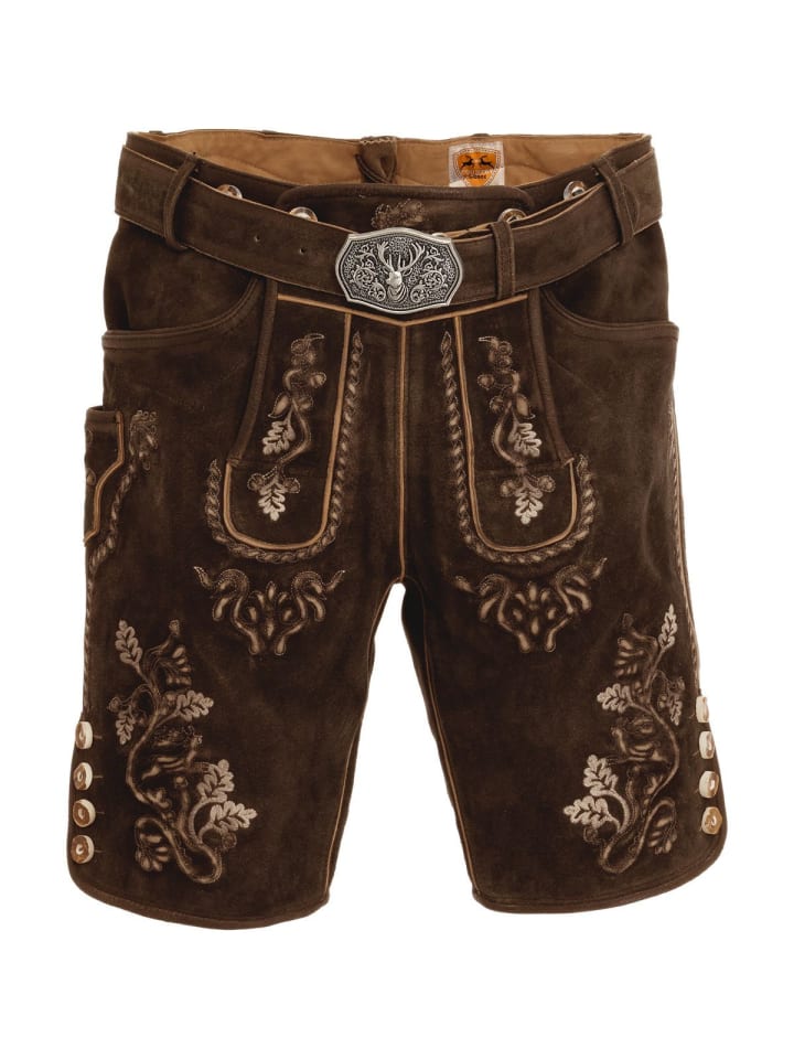 MADDOX Lederhose WALDKREUZ in braun günstig kaufen