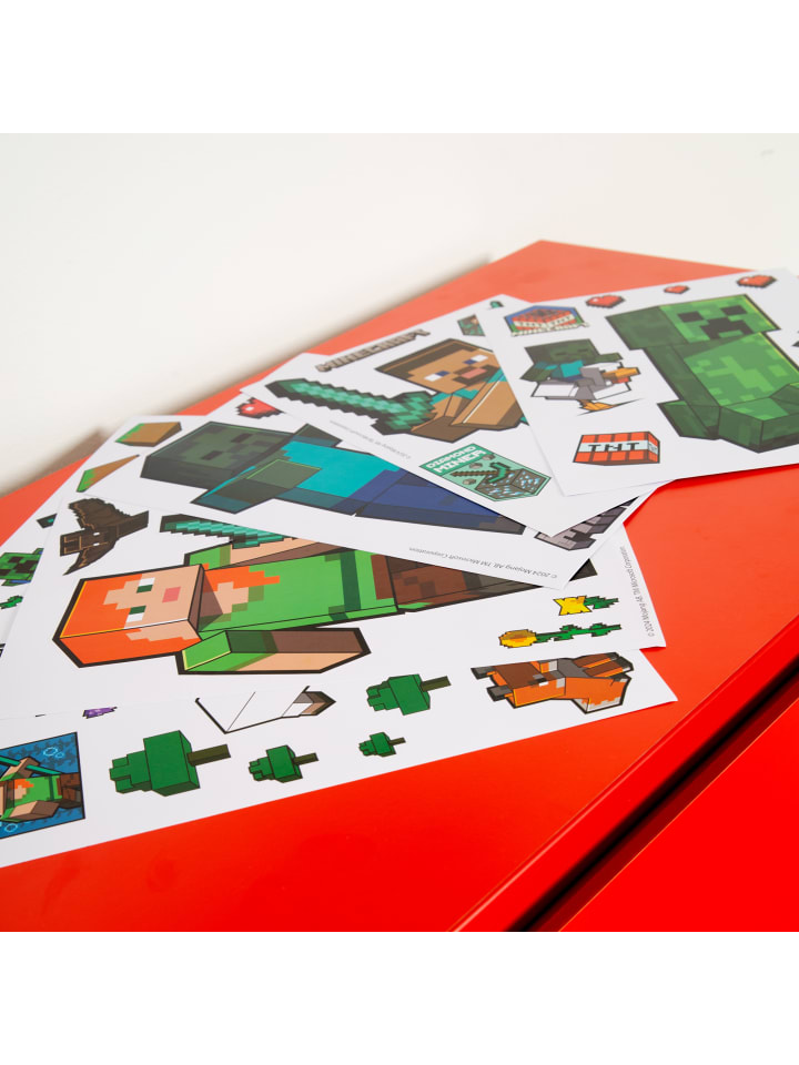 Minecraft Minecraft Wandtattoos, Sticker, 6 Bogen mit Aufkleber günstig kaufen 6er-Set