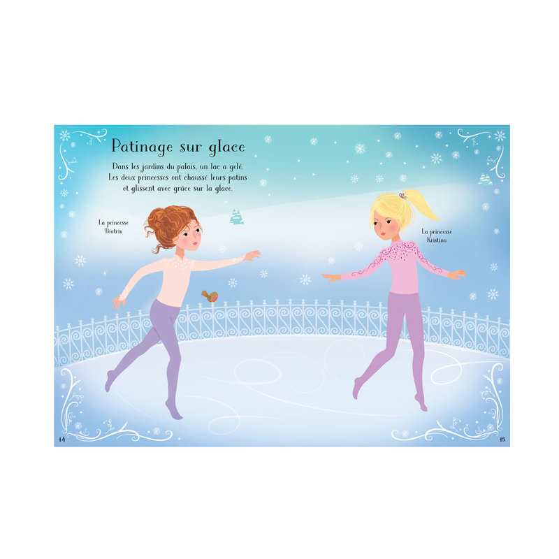 Livre J'habille mes amies Princesses des neiges - Usborne