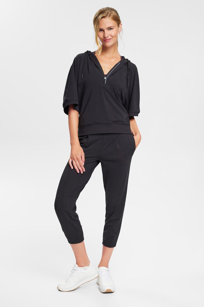 Gecroppte Jersey-Jogger-Pants mit E-DRY-Finish