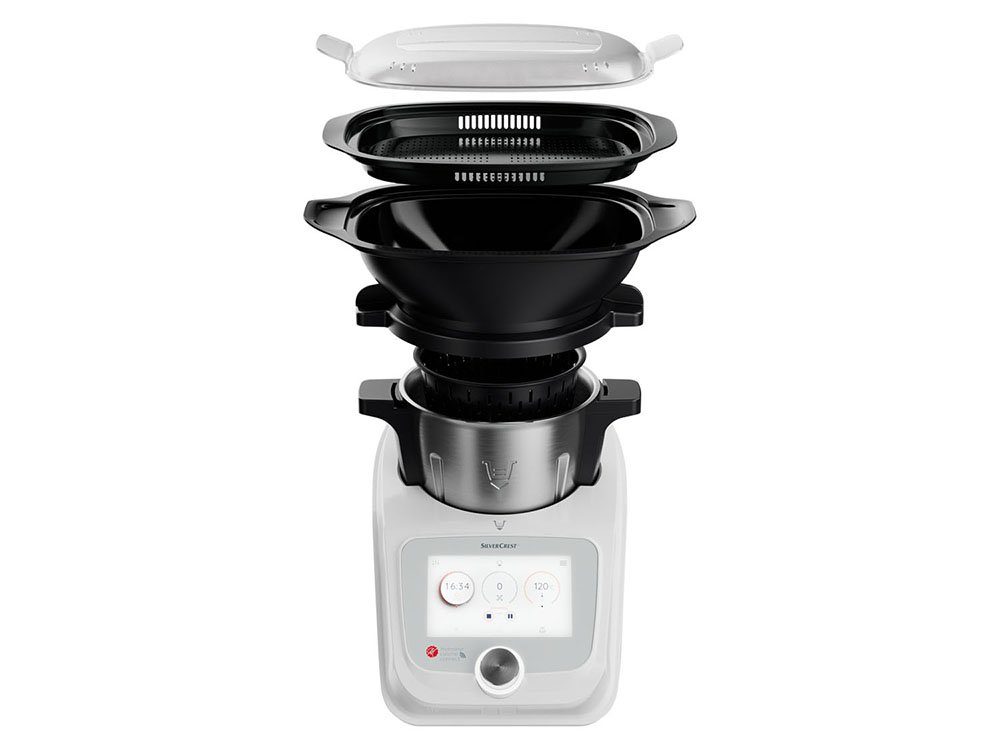 SilverCrest Küchenmaschine KITCHEN TOOLS Monsieur Cuisine Connect SKMC 1100 A1, 1100 W, 1100,00 W