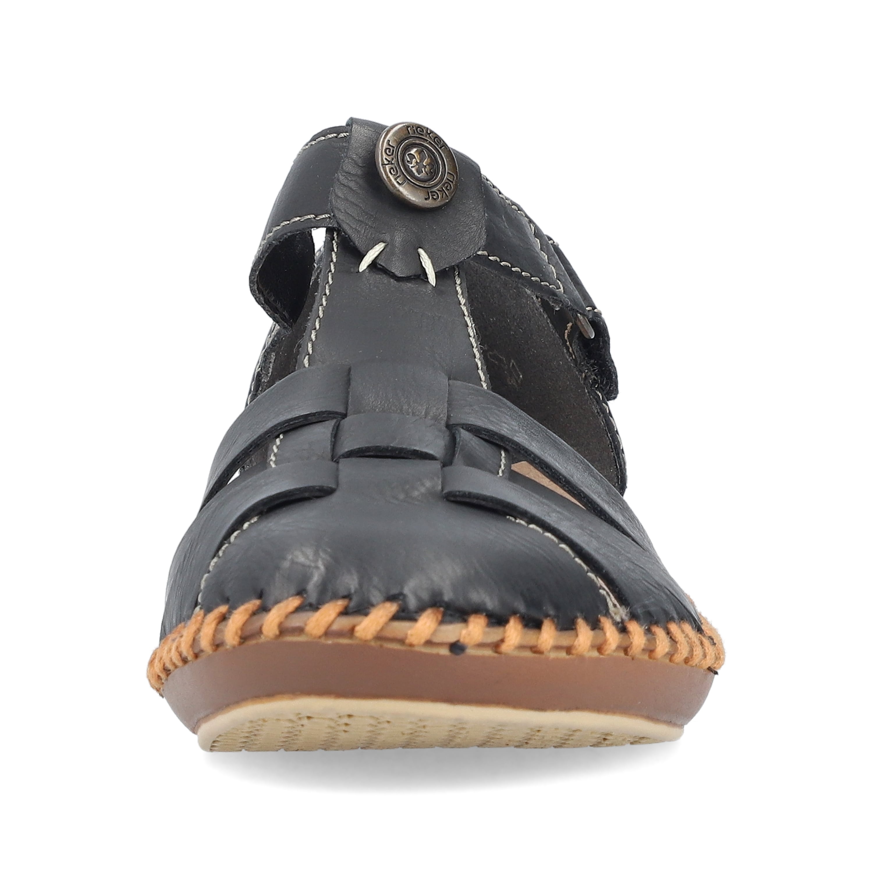 Rieker Damen Riemchensandalen mitternachtsschwarz