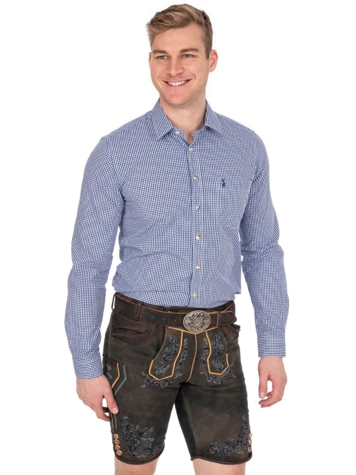 KRÜGER Lederhose 961367 in dunkelbraun günstig kaufen
