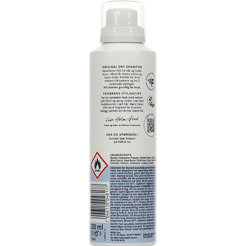 Define Define dry shampoo 200 ml Original