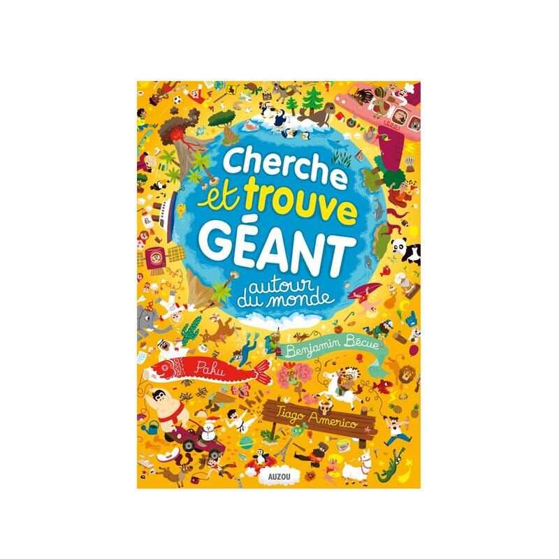 Livre Cherche et trouve géant autour du monde - Auzou