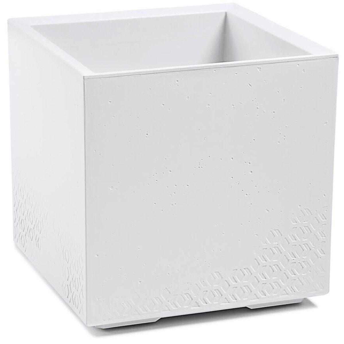 ONDIS24 Pflanzkübel Caro Beton Optik Blumenkübel mit Rollen aus Kunststoff 100% Recycled, frostsicher und UV-beständig